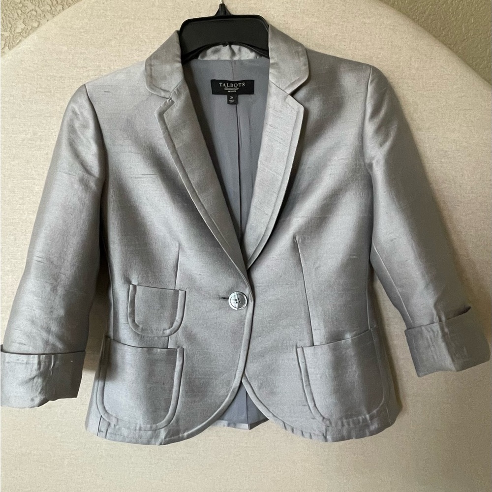 Talbots Silver Blazer